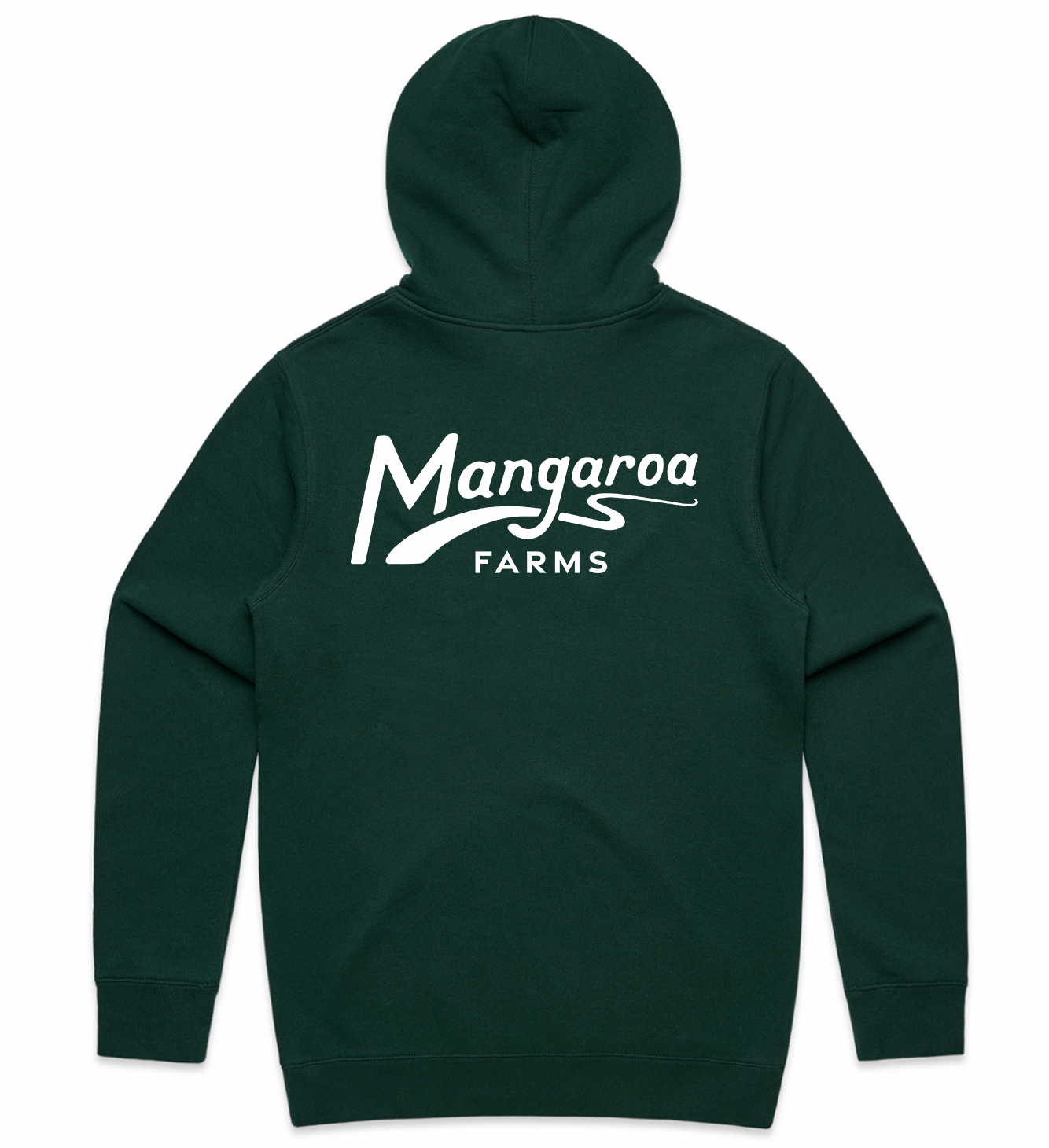 Mangaroa Men's Stencil Hoodie - Pine Green